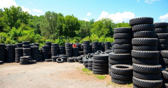 Coleta de Pneus para Reciclagem Eficiente