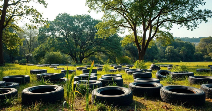 Descarte de pneus: práticas sustentáveis para um futuro mais limpo