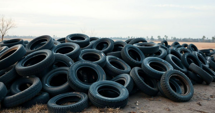 Descarte de pneus velhos é essencial para a sustentabilidade e segurança ambiental
