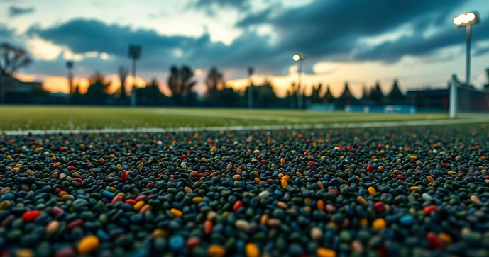 Venda de granulado de borracha impulsiona inovação no setor esportivo