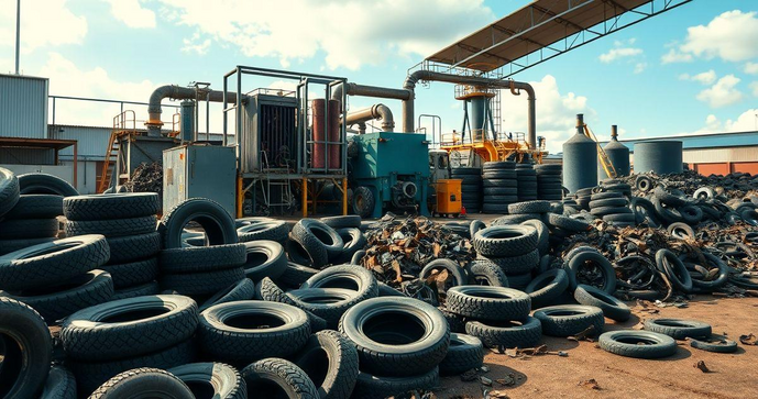 Empresas de reciclagem de pneus em SP transformam resíduos em oportunidades