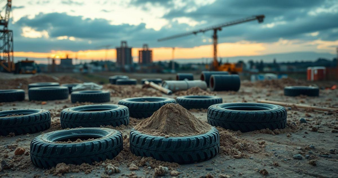 Pó de Borracha de Pneus: Benefícios, Aplicações e Impacto Ambiental