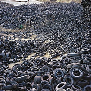Coleta de pneus para reciclagem