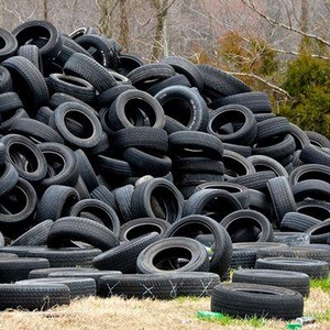 Coleta de pneus para reciclagem